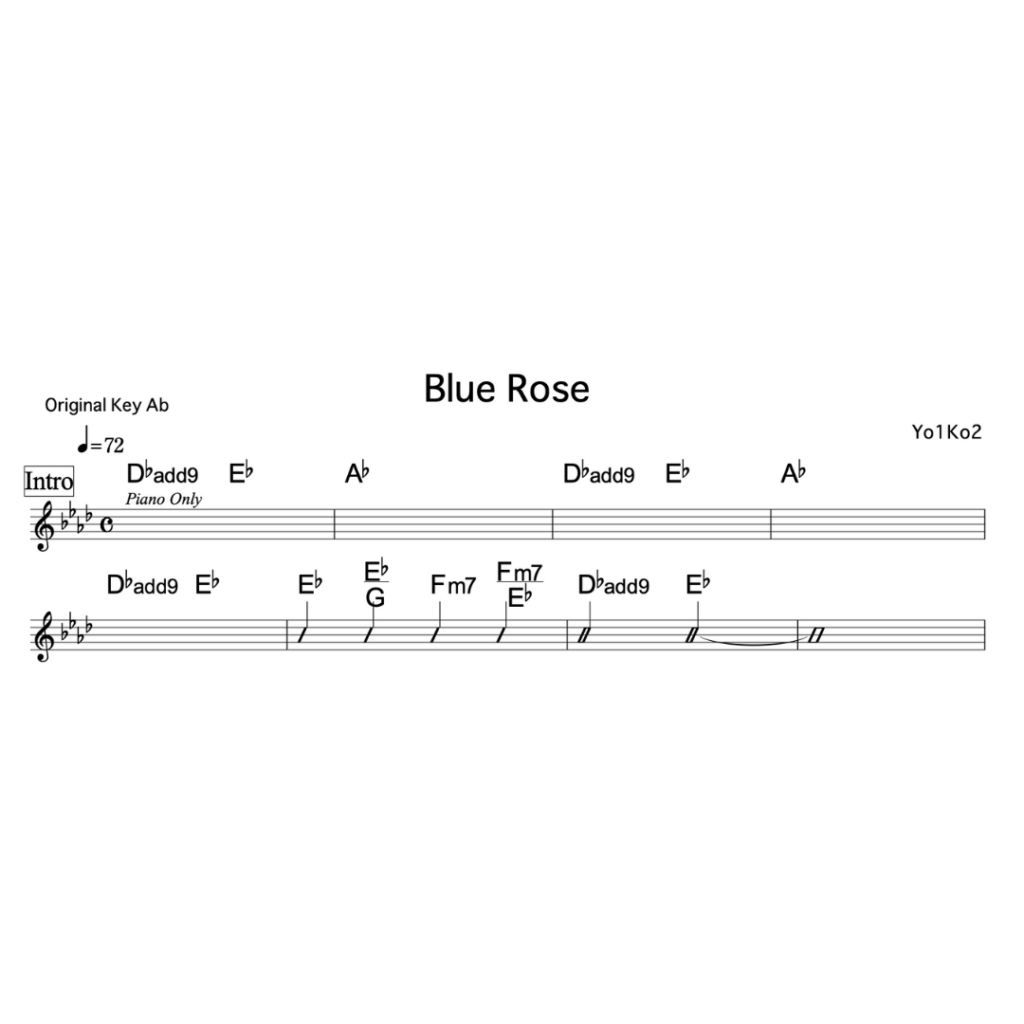 アルバム 「Blue Rose」ギター用 TAB譜